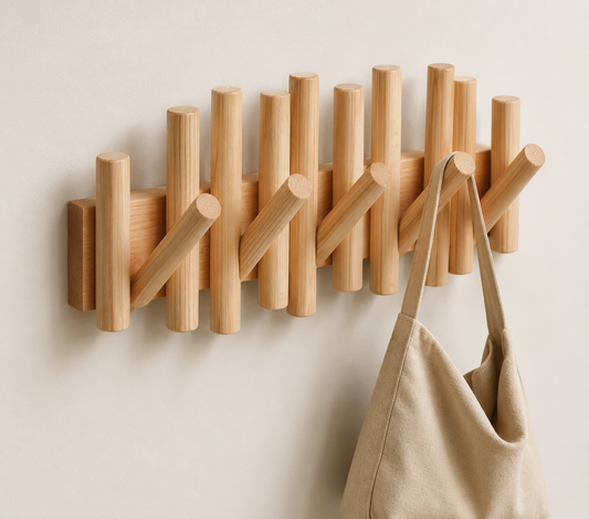 Maccarte Wall Mounted Coat Rack – Modern Entryway Organizer with Hooks for Jackets, Bags & Accessories